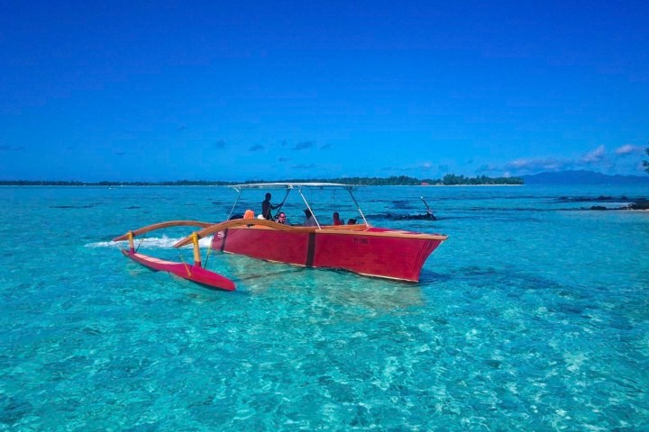 Boat in the lagoon